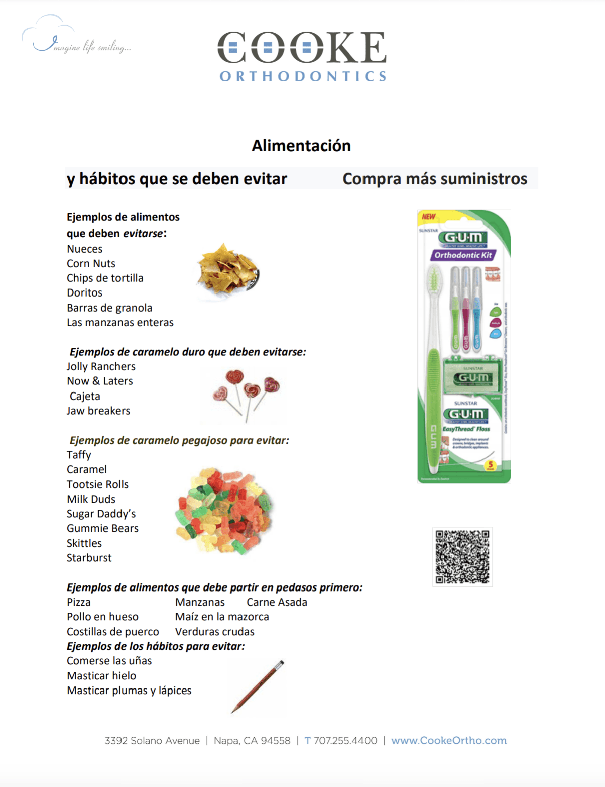 Foods & Habits to Avoid, Spanish